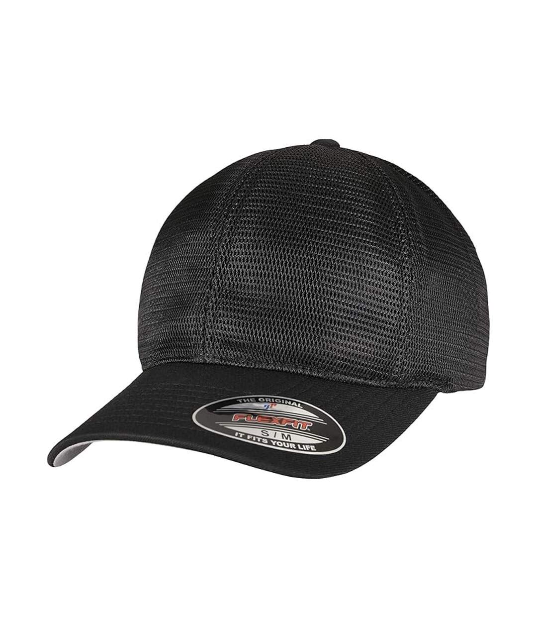 Casquette De Baseball Omnimesh Noir Flexfit-1