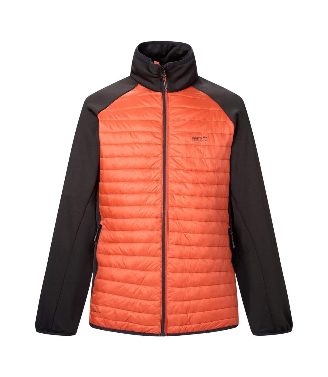 Mens Clumber Hybrid Jacket Rooibos Tea Black Regatta-2