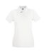 Polo femme blanc Fruit of the Loom-1