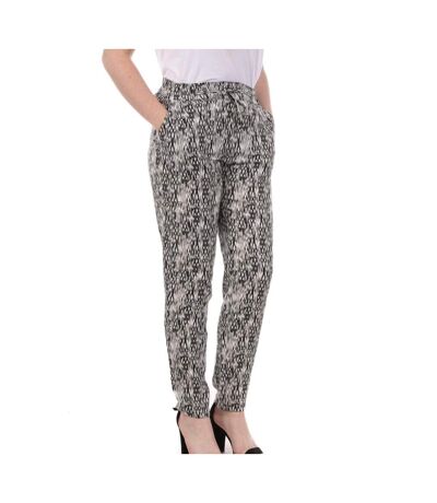 Pantalon Blanc/Noir Imprimé Femme Vero Moda Easy - M