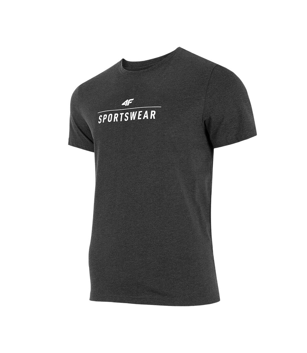 T-shirt Motif/style Logo Homme Gris Argenté 4F-3