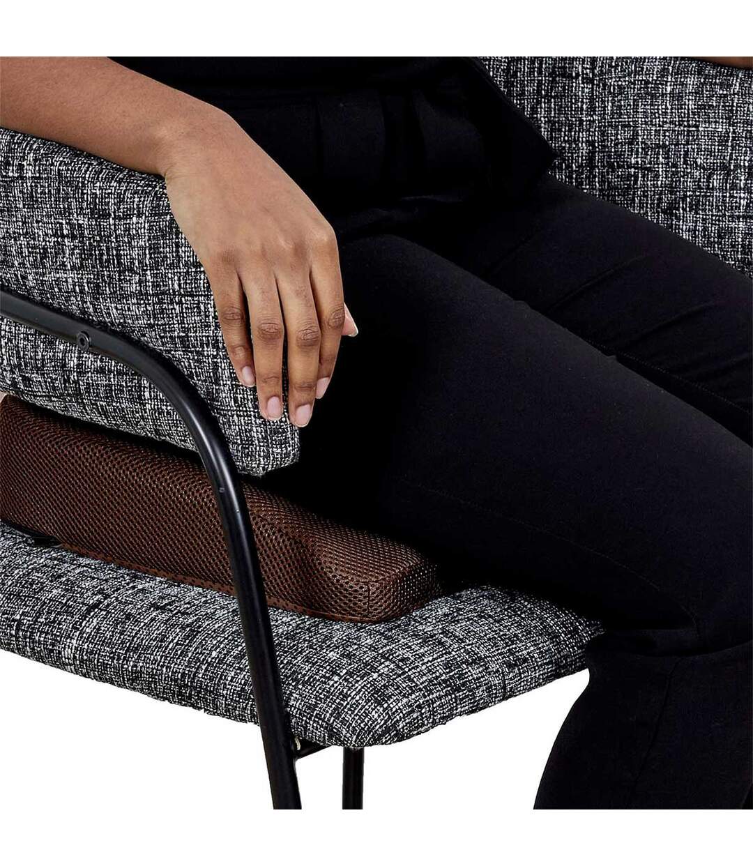 Coussin de Posture Spécial Coccyx 42cm Marron-4
