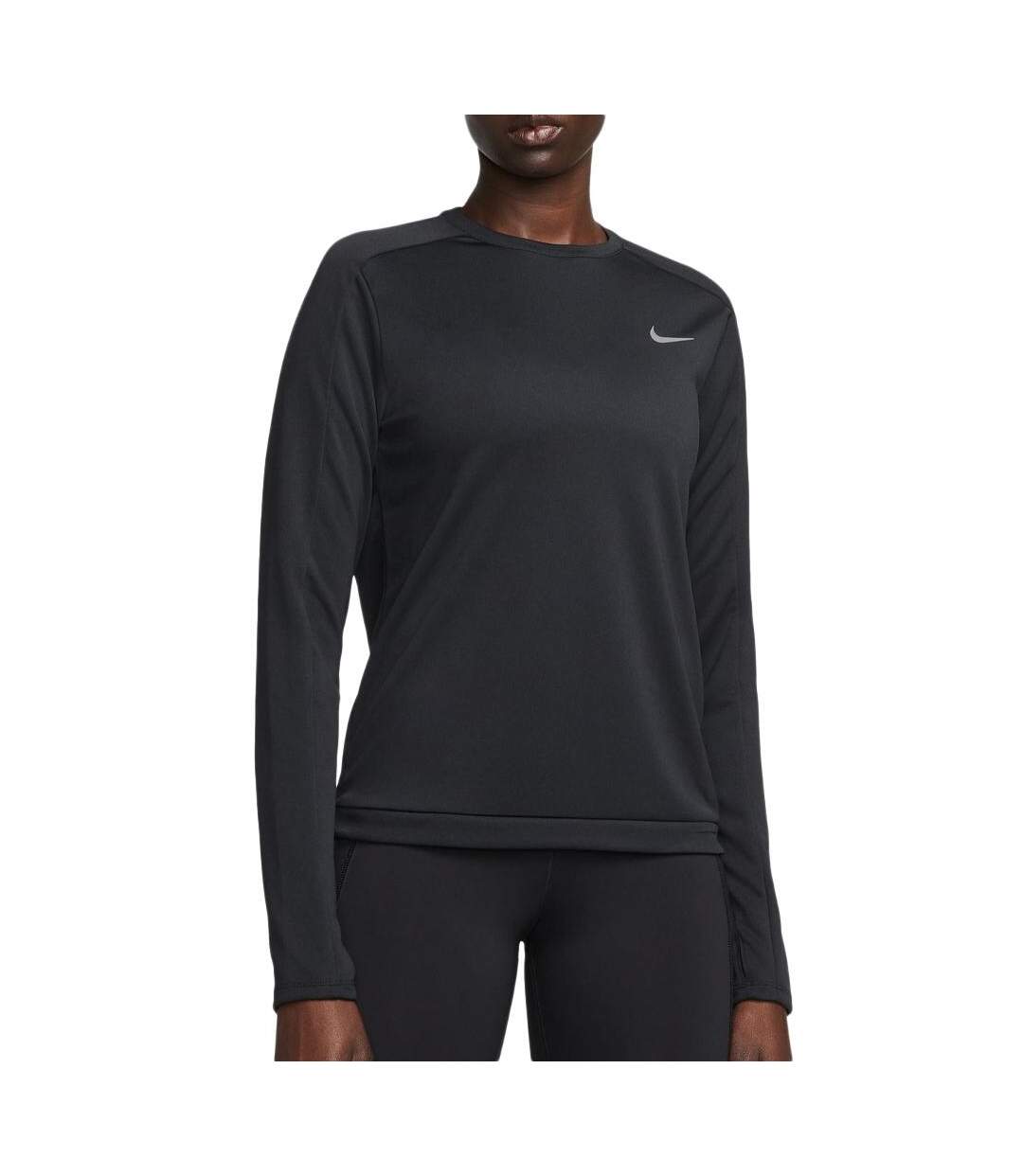 Haut d'entrainement Noir Femme Nike Pacer Crew - M-1