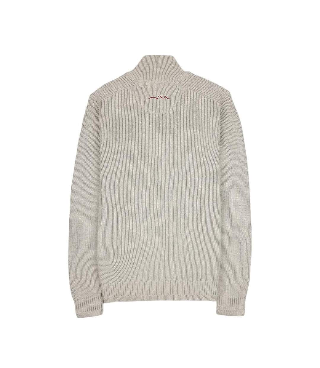 Pull 1/2 Zip Beige Homme Teddy Smith Pharcour - M