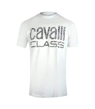 T-shirt Motif/style Imprimé Zèbre Homme Blanc Cavalli Class