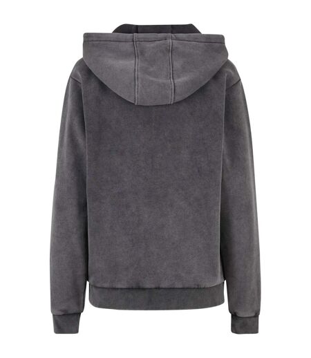 Sweat à capuche vintage femme anthracite Build Your Brand