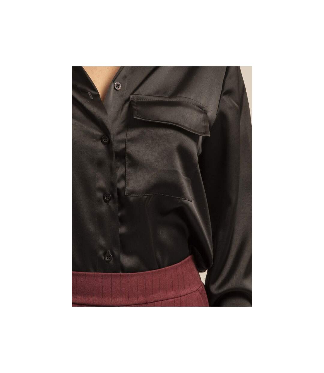 Chemise satin OGUNE - Dona X Lisa-3