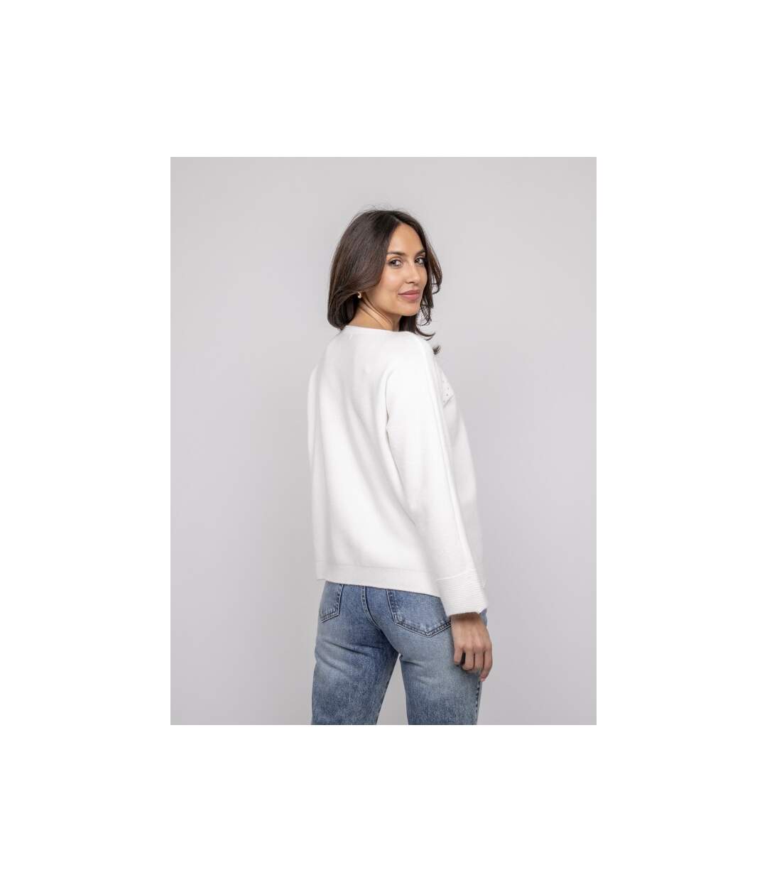 Pull col bateau avec strass KAJU - Dona X Lisa-2