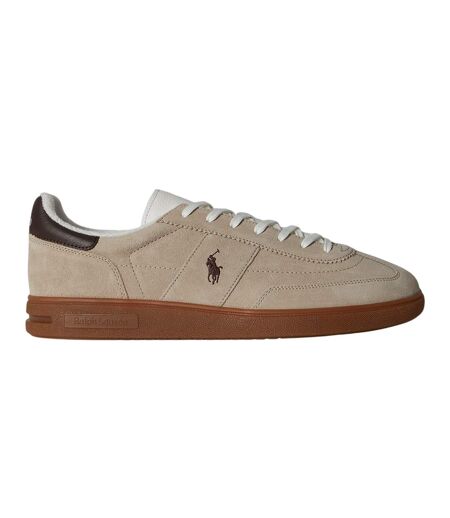 Baskets Motif/style Logo Brodé Homme Blanc Marron Pâle Ralph Lauren