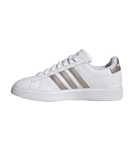 Baskets Grand Court Femme Blanc Gris Adidas