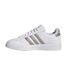 Baskets Grand Court Femme Blanc Gris Adidas-3