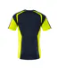 Mens Accelerate Safe T-shirt Dark Navy Yellow Mascot-2