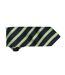 Premier Mens Waffle Stripe Formal Business Tie (Black/Lime) (One Size) - UTRW5236-2