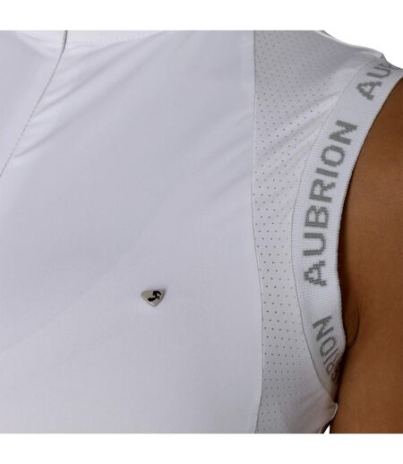 Aubrion Womens/Ladies Newbel Sleeveless Show Shirt (White) - UTER2018