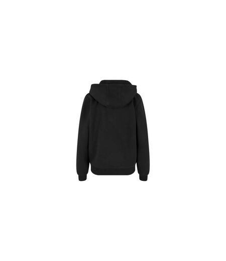 Sweat À Capuche Duveteux Femmes/ladies Noir Build Your Brand