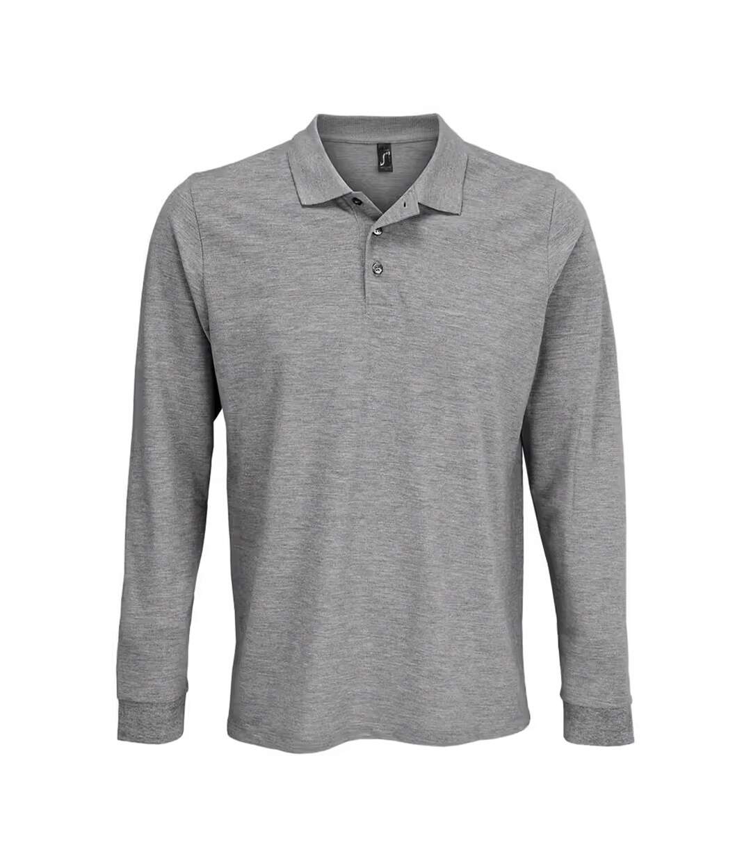 Polo Adulte Gris Chiné SOLS-1