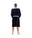 Robe De Chambre Homme Noir Gris Keanu-3