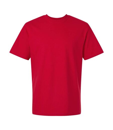 Unisex Adult Hammer Maxweight Cotton Blend T-shirt Cherry Red Gildan