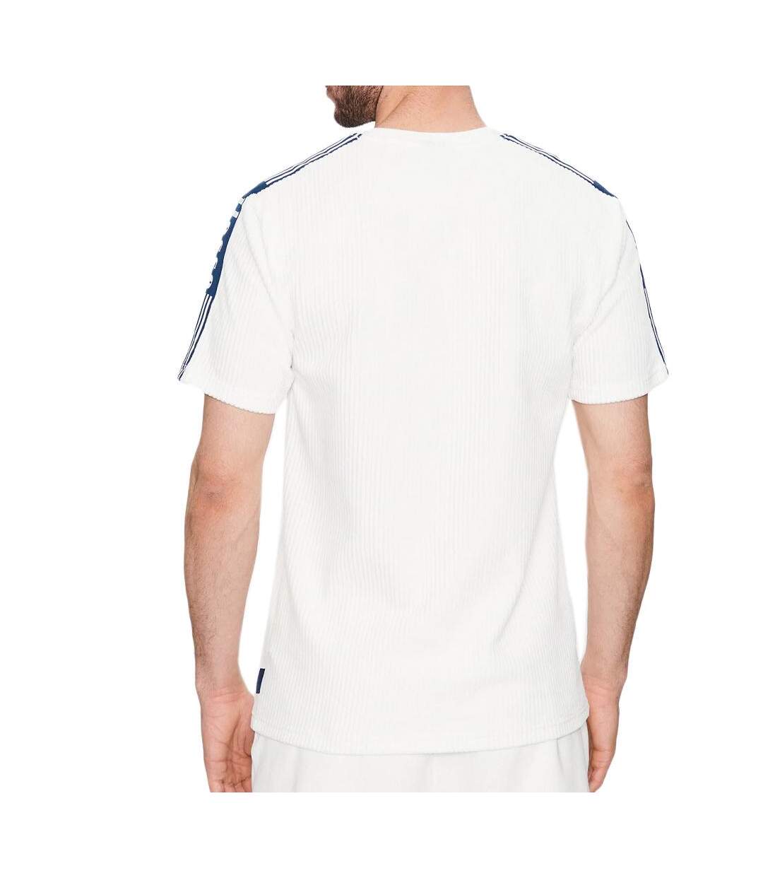 T-shirt en Velours Côtelé Blanc Homme Ellesse Madori - XS