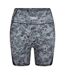 Womens/ladies Marble Athletic Cycling Shorts Grey Everlast-1