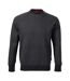 Sweat Manches Raglan Vertex Homme Gris Pâle Rimeck-1