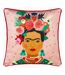 Kate Merritt - Housse de coussin FRIDA (Rose / Bleu marine) (43 cm x 43 cm) - UTRV2740