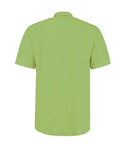 Chemise à manches courtes  workforce pour homme vert citron Kustom Kit