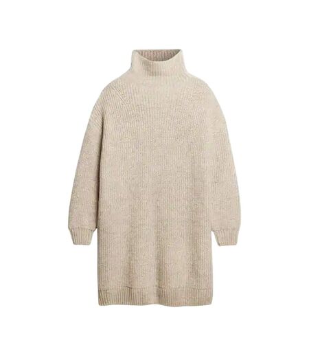 Robe Pull Motif/style Longueur Genoux Femme Gris Clair Superdry
