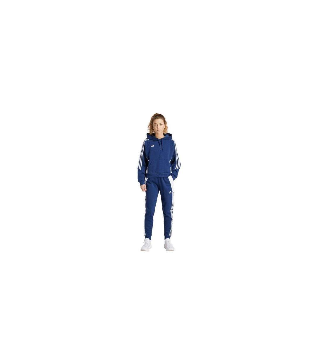 Sweat À Capuche Tiro Femme Bleu Marine Foncé Adidas-1