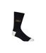 Pack of 5  Mens regaline crew socks  black Crosshatch