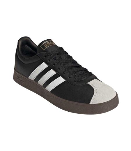 Mens Vl Court 2.0 Suede Trainers Black Adidas