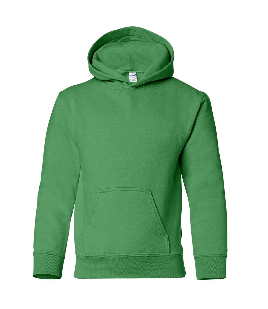 Sweat à capuche unisexe vert Gildan-1