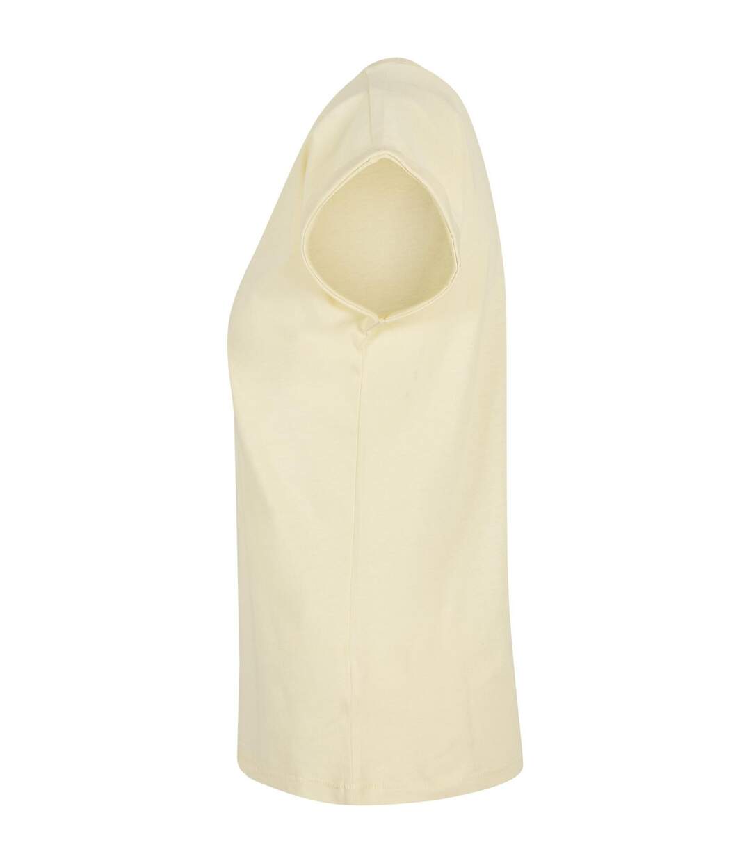T-shirt Femme Jaune Pâle Build Your Brand-3