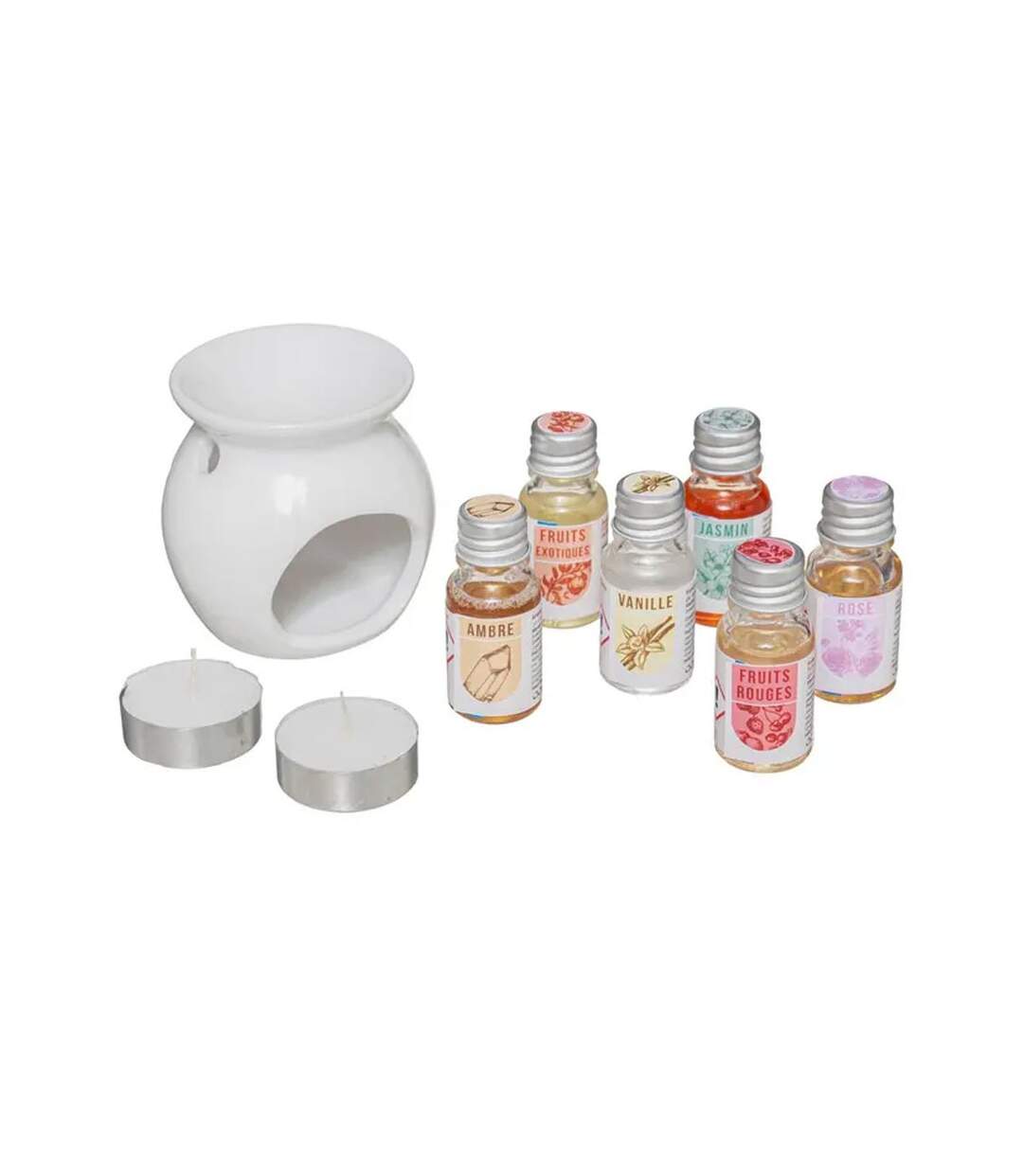 Coffret Senteur Parfumé 10 Pièces Bois 15cm Beige-2