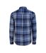 Chemise Manches Longues Motif/style À Carreaux Homme Bleu Marine SoulCal-2