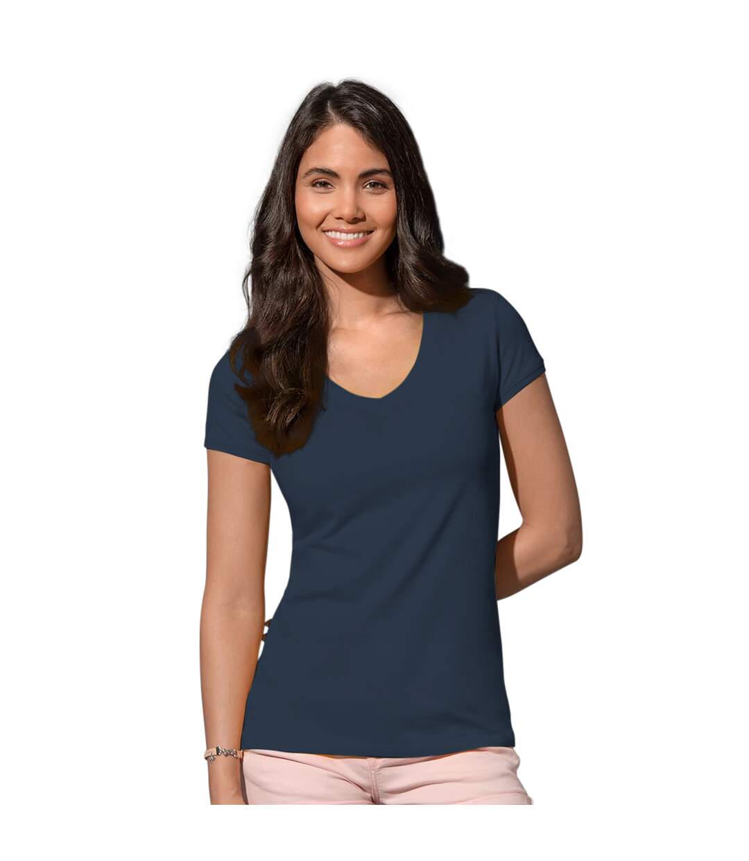 T-shirt megan femmes bleu marine Stedman-3