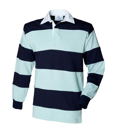 Front Row - Polo de rugby - Hommes (Bleu clair/Bleu marine) - UTRW476