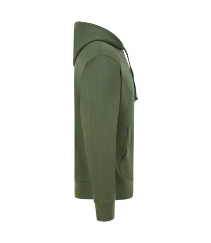 Casual Classics Mens Ringspun Cotton Hoodie (Military Green) - UTAB517