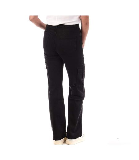Pantalon cargo noir femme my tinas cargo wide leg - m