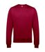 AWDis Just Hoods AWDis Unisex Crew Neck Plain Sweatshirt (280 GSM) (Red Hot Chilli)