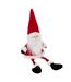 Statuette Père Noël Assis 46cm Rouge-1