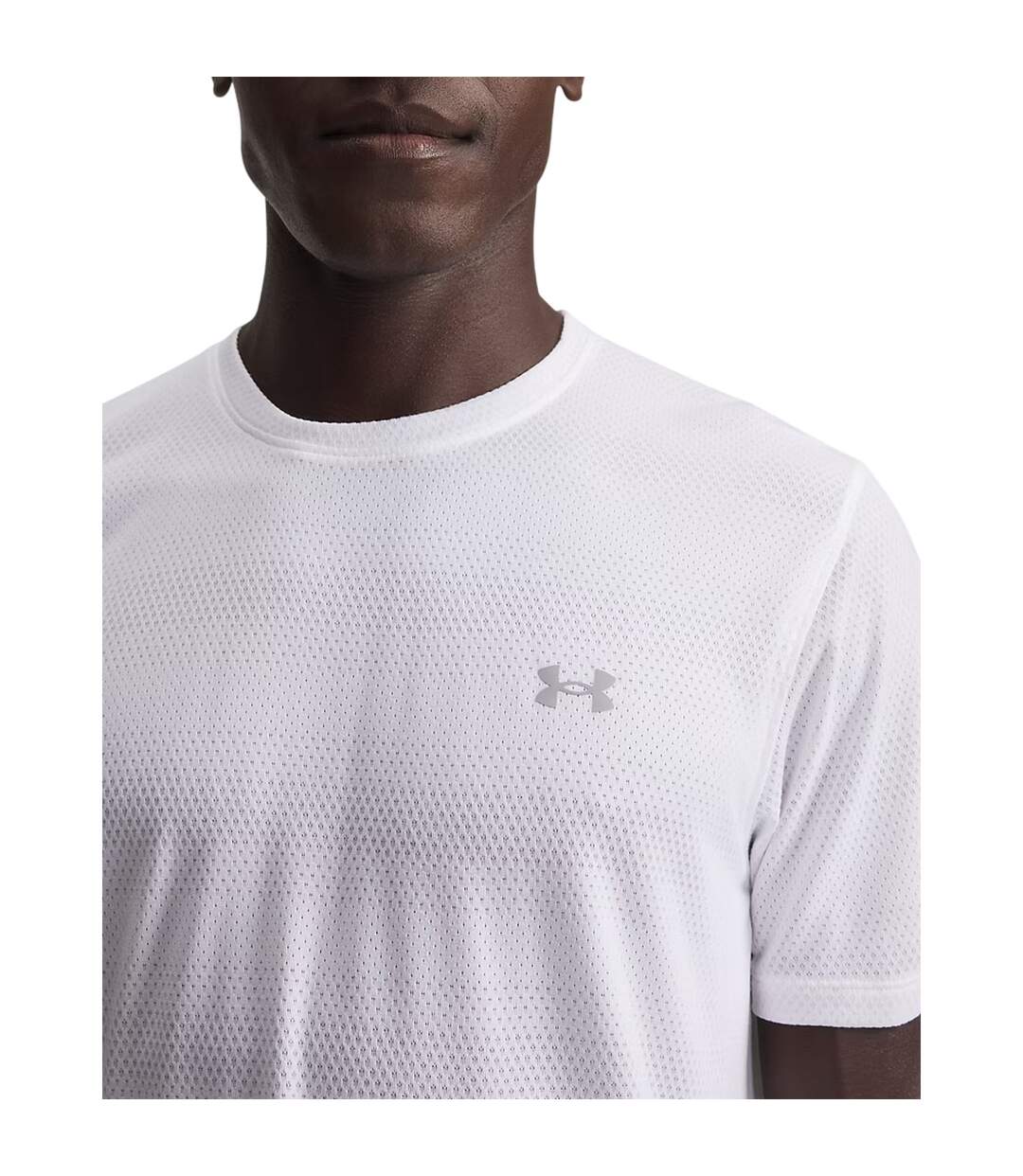 T-shirt Sport Velociti Homme Blanc Under Armour-3