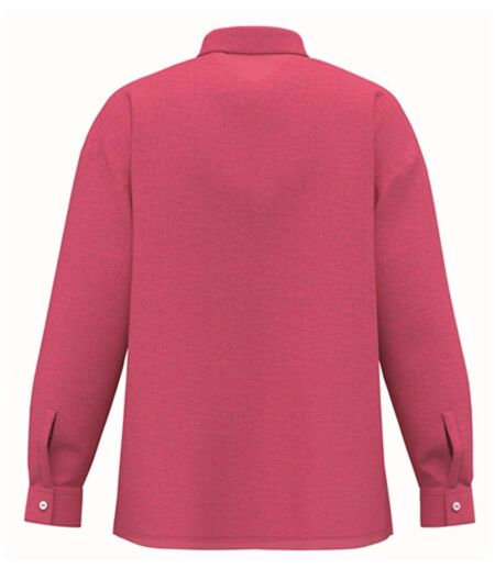 Chemise oversize en lin - Femme - PATS501 - rose sorbet
