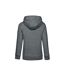 Femme/ladies Queen Hoody Gris Foncé Chiné B&C-2