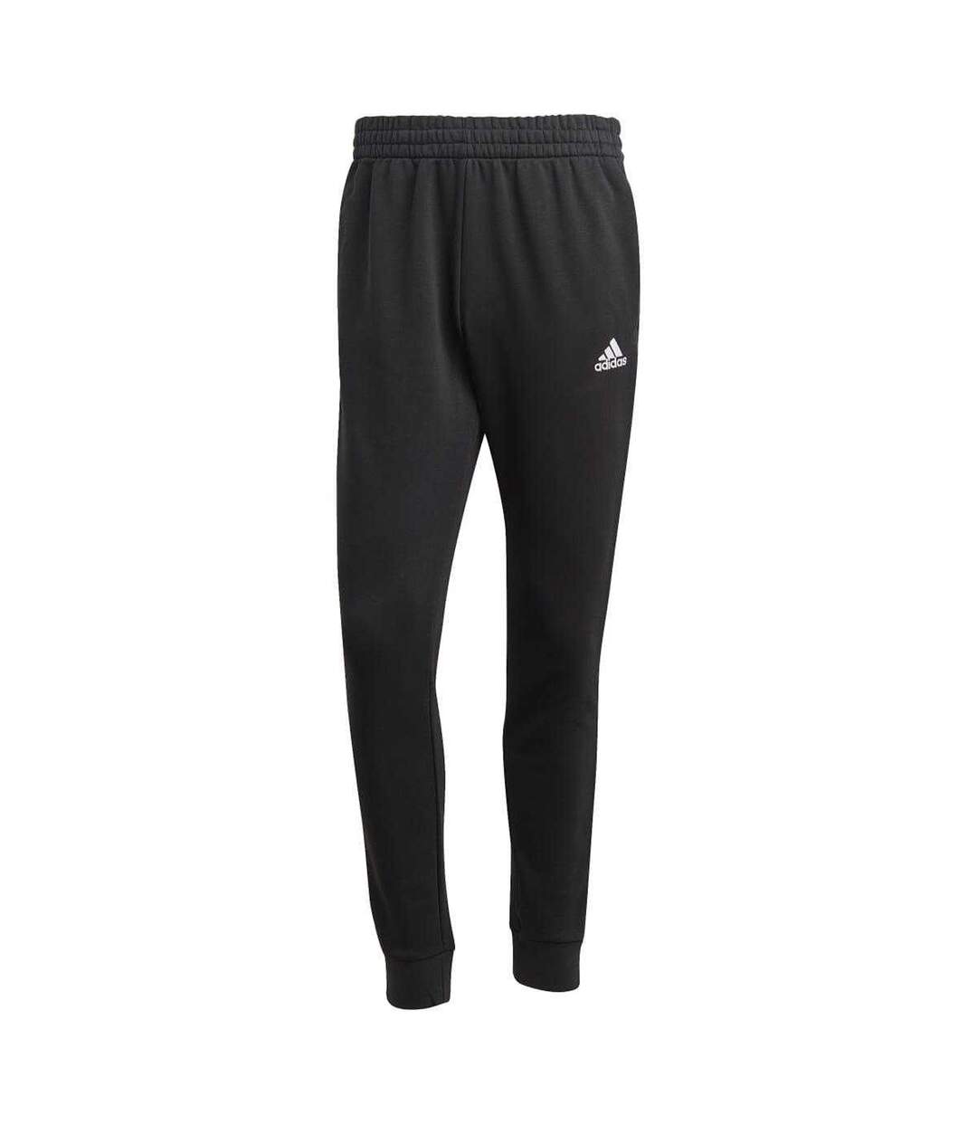 Mens Big Logo French Terry Tracksuit Grey Black Adidas-3