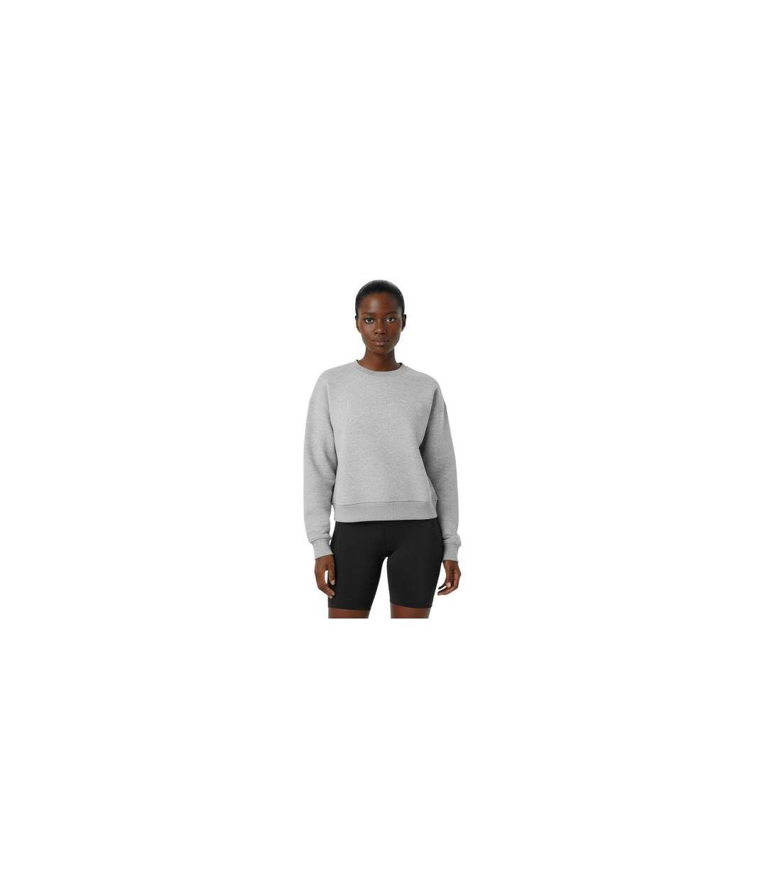 Womens/ladies Classic Sweatshirt Grey Marl USA Pro-1