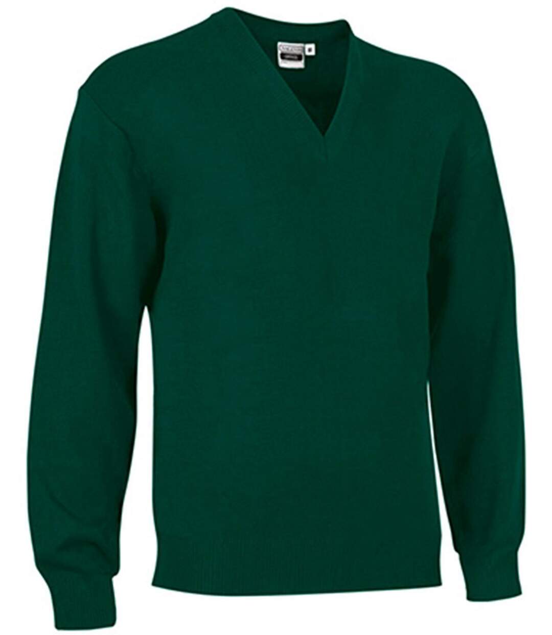 Pull col V manches longues - OFFICE - Homme - vert bouteille-2