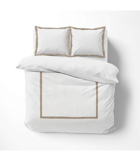 Parure de Lit 3 Pièces Lauraline 240x220cm Blanc