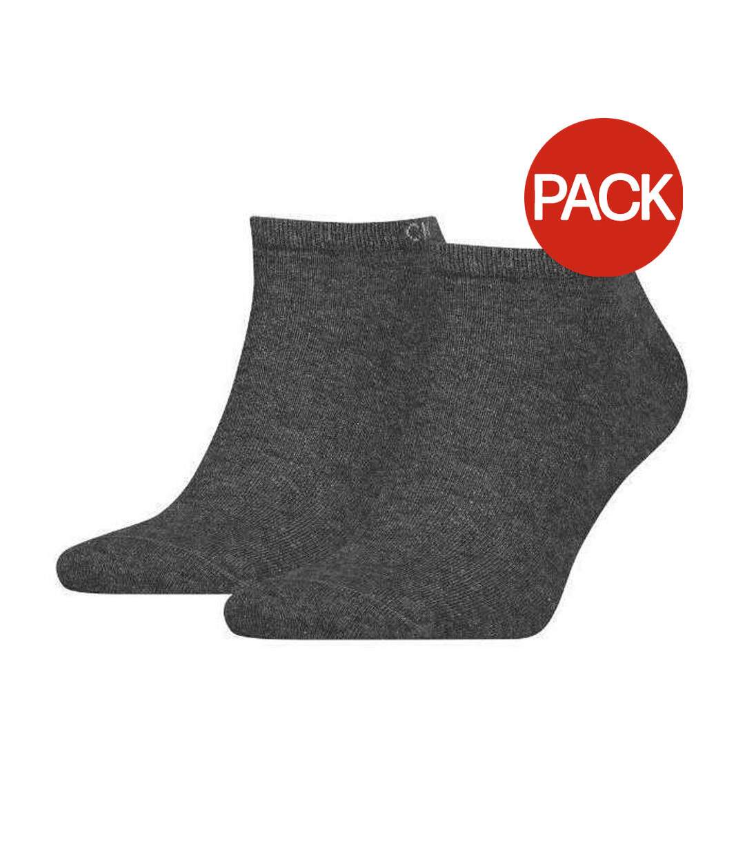 Socquettes Motif/style Logo Homme Gris Foncé Calvin Klein-1