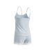 OZABI Pyjama Femme Viscose Débardeur Col V Dentelle Toucher Doux-3